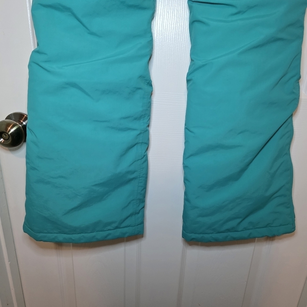 Lands End Kids Squall Waterproof Insulated Iron Knee Snow Pants Sz 14 Green - Picture 10 of 12